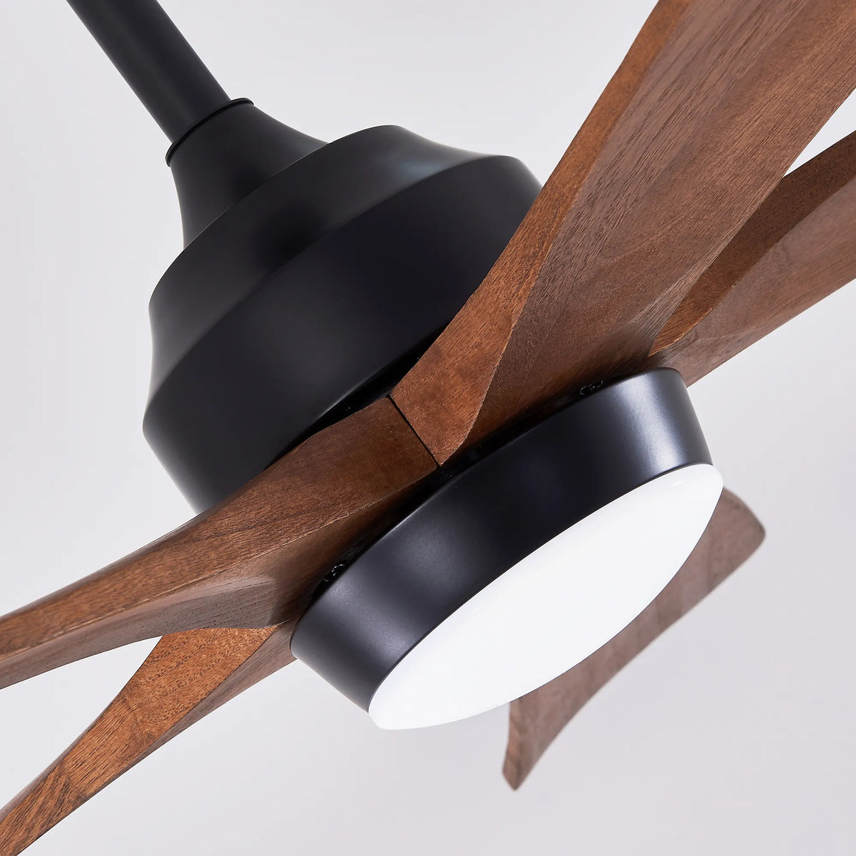 52 Inch Wood Ceiling Fan with LED Light and Remote