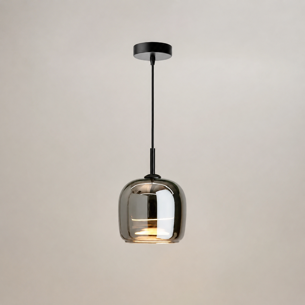 Ardelle Modern Smoked Glass Pendant Light – Luxury Kitchen Island & Dining Room Ceiling Fixture