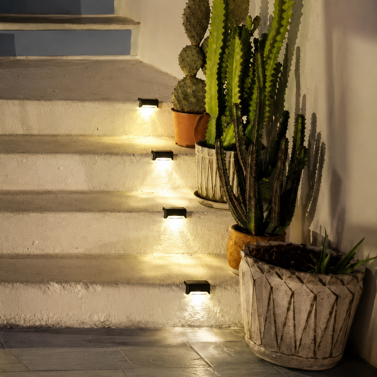 GlowStep Solar Step Lights – Waterproof LED Deck & Stair Lighting