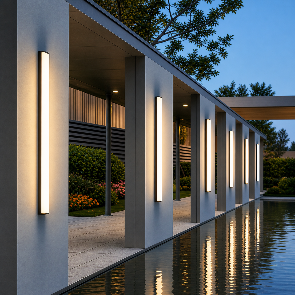 LineaBeam Outdoor Linear Wall Light – Modern Waterproof LED Sconce