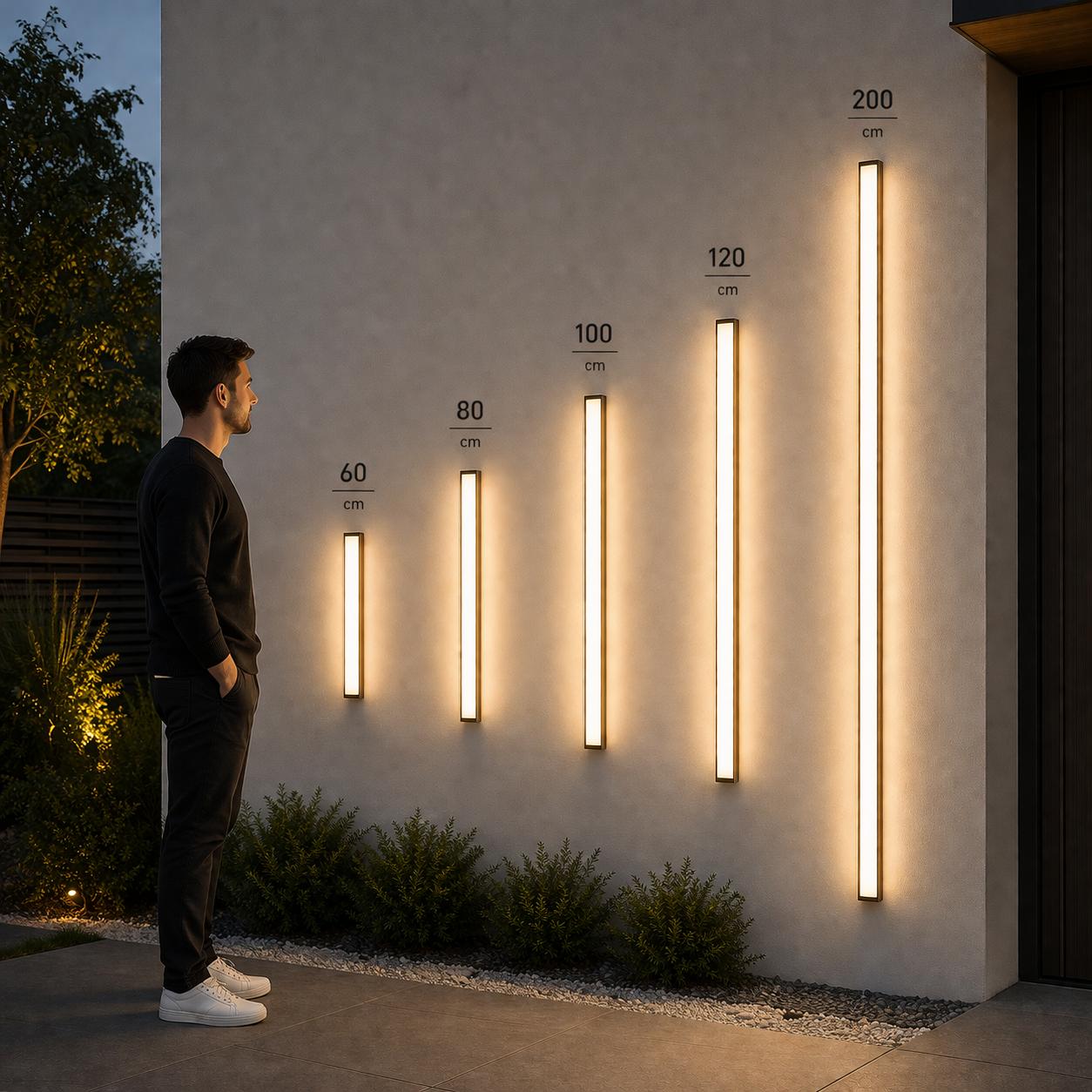 LineaBeam Outdoor Linear Wall Light – Modern Waterproof LED Sconce