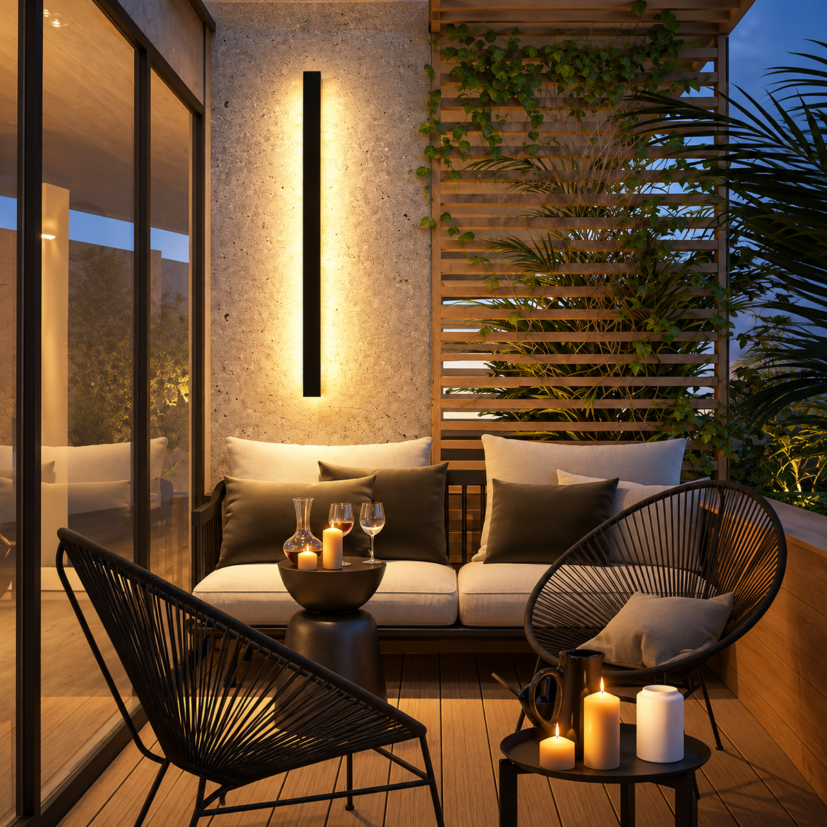 Lumetra Long Linear Architectural Outdoor Wall Light