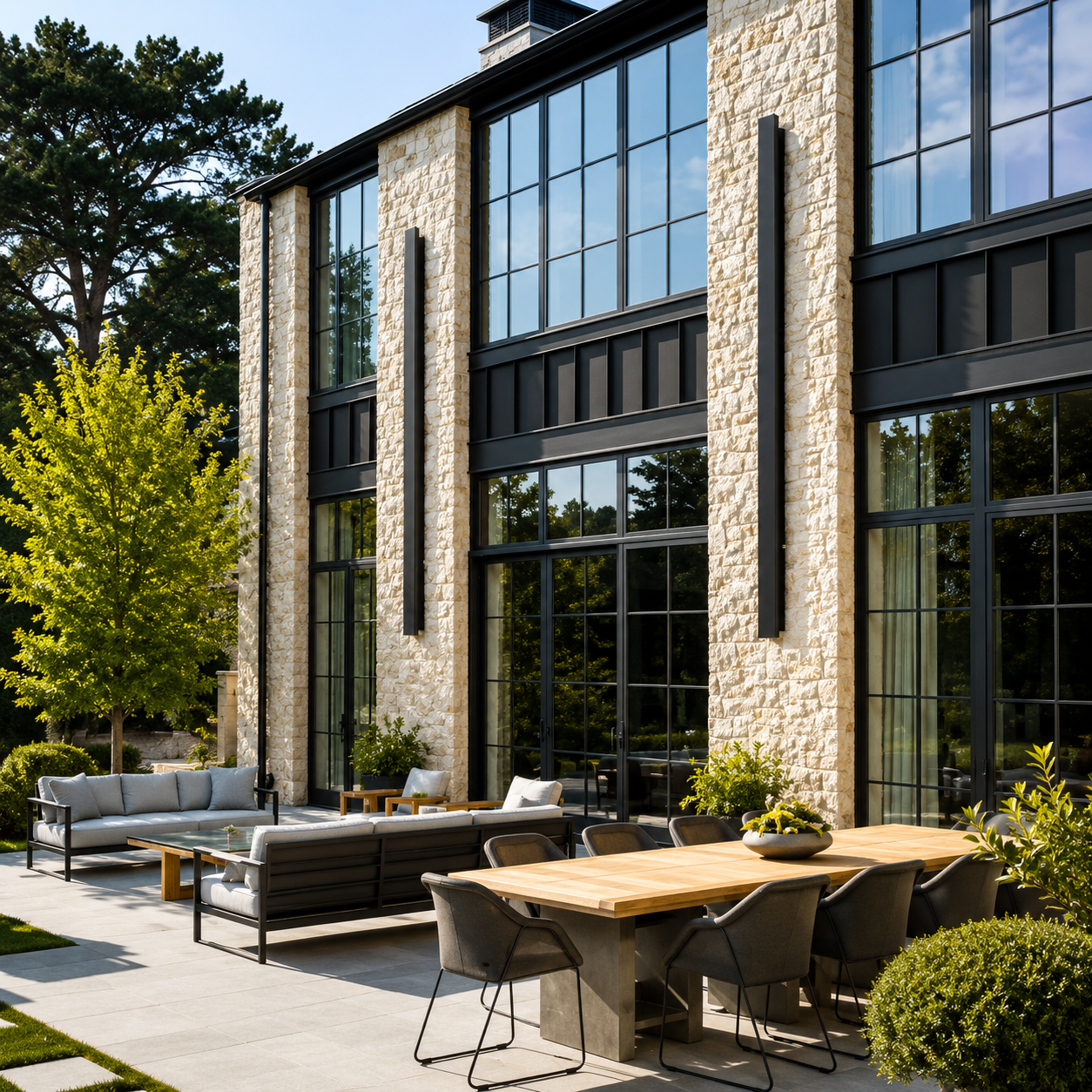 Lumetra Long Linear Architectural Outdoor Wall Light