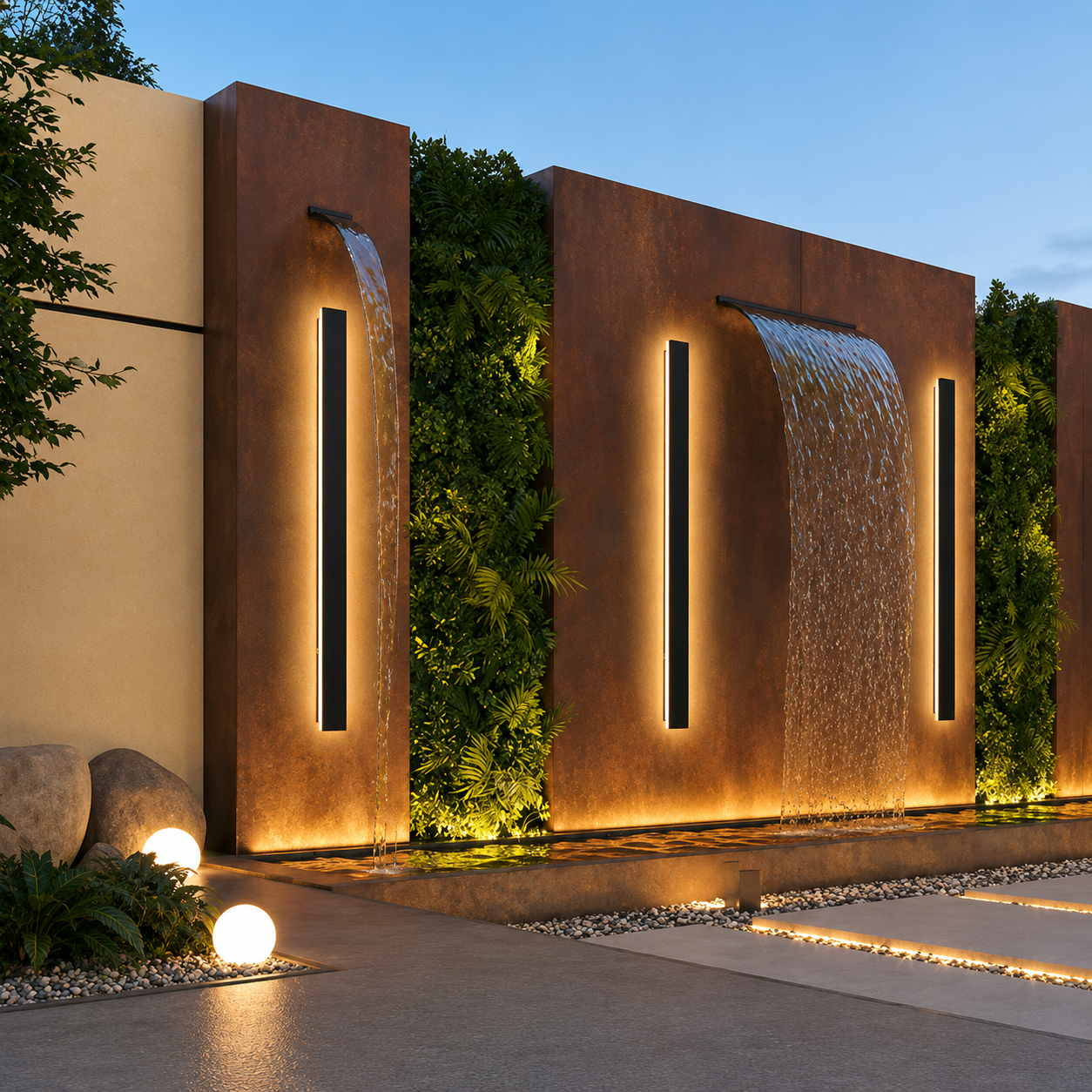 Lumetra Long Linear Architectural Outdoor Wall Light