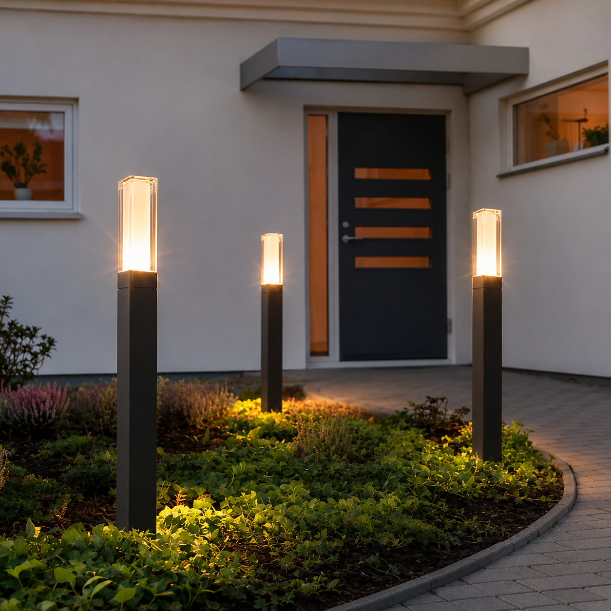 Lumora Modern LED Bollard Pathway Light