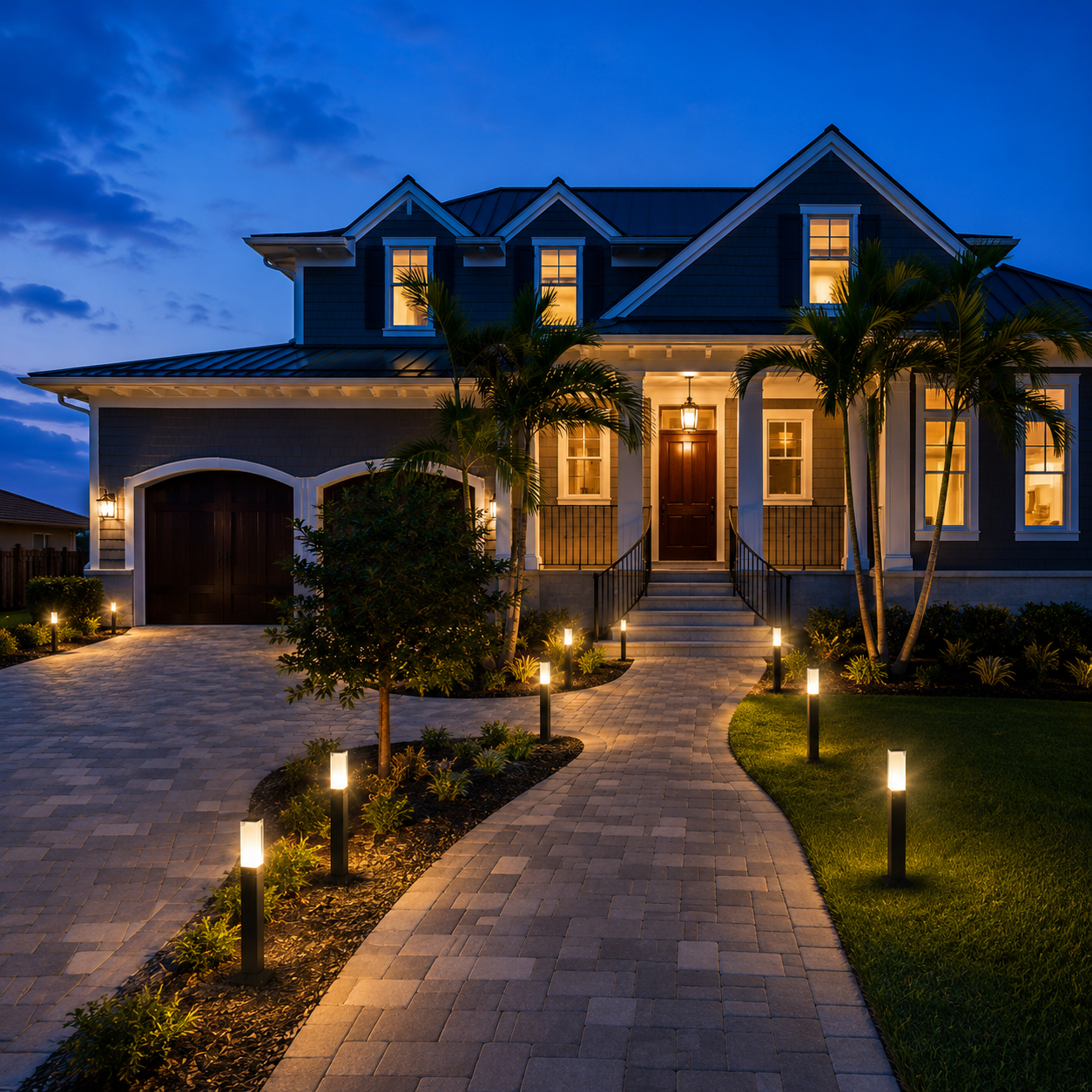 Lumora Modern LED Bollard Pathway Light