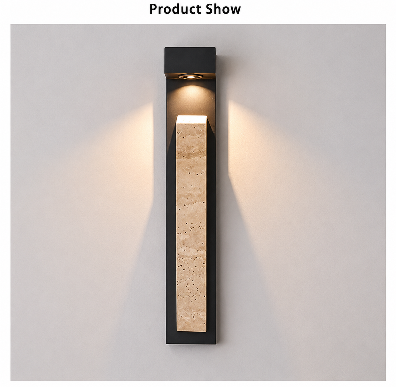 Natura Glow Stone Outdoor Wall Light Sensor