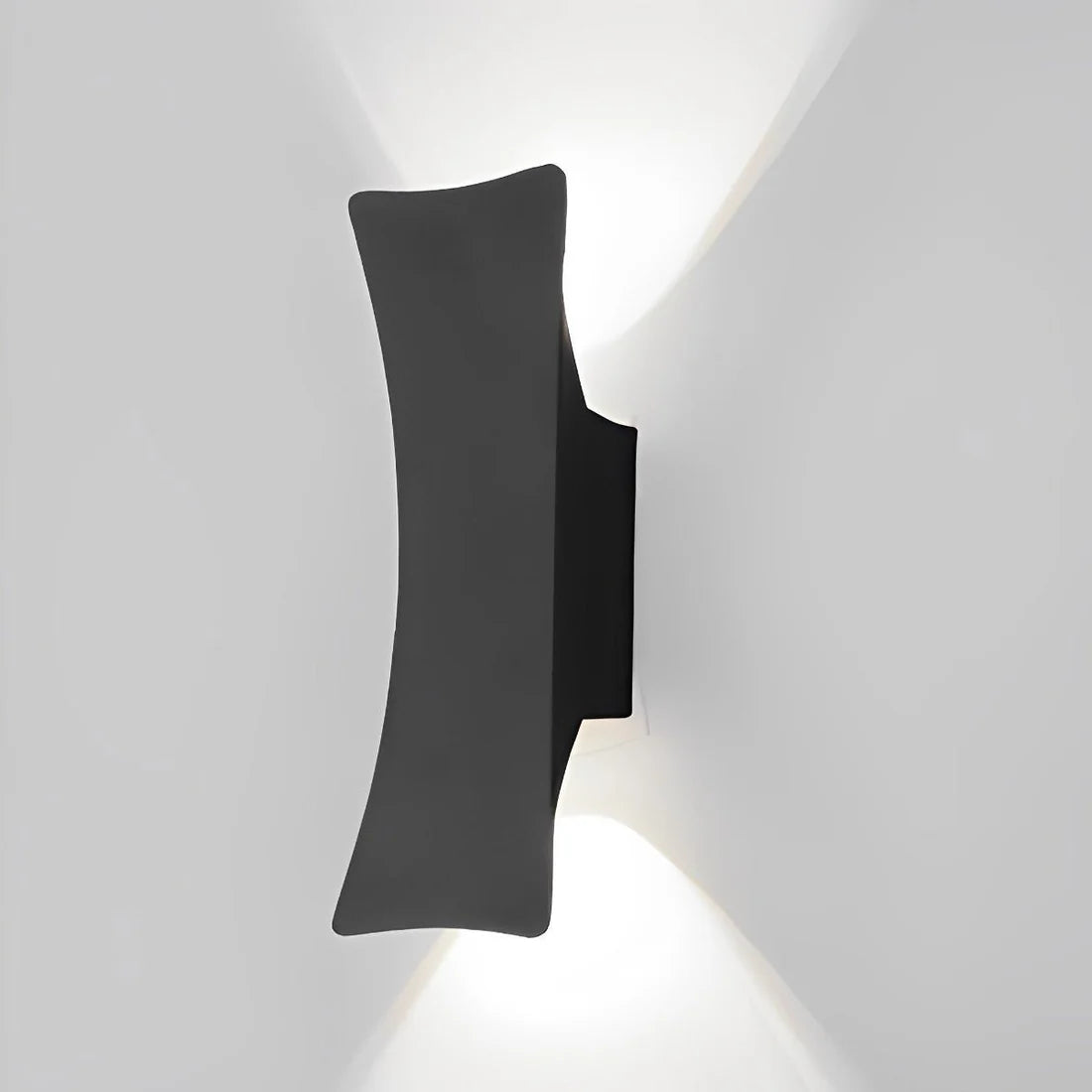 Noctra – Modern Up & Down Outdoor Wall Light (Black LED Sconce)