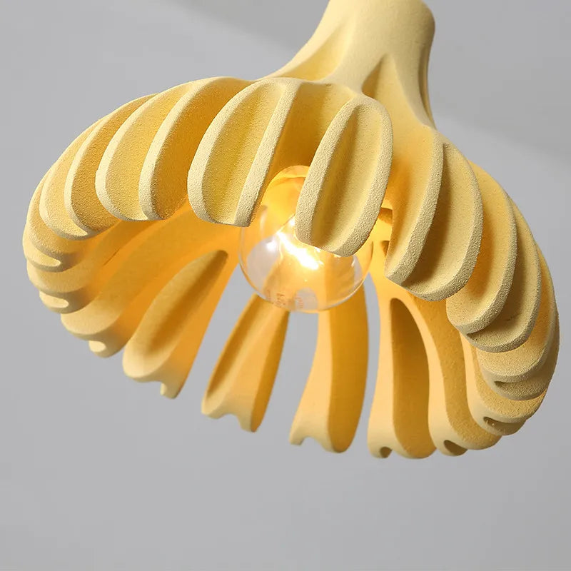 Norelia Nordic Sculptural Resin Pendant Light