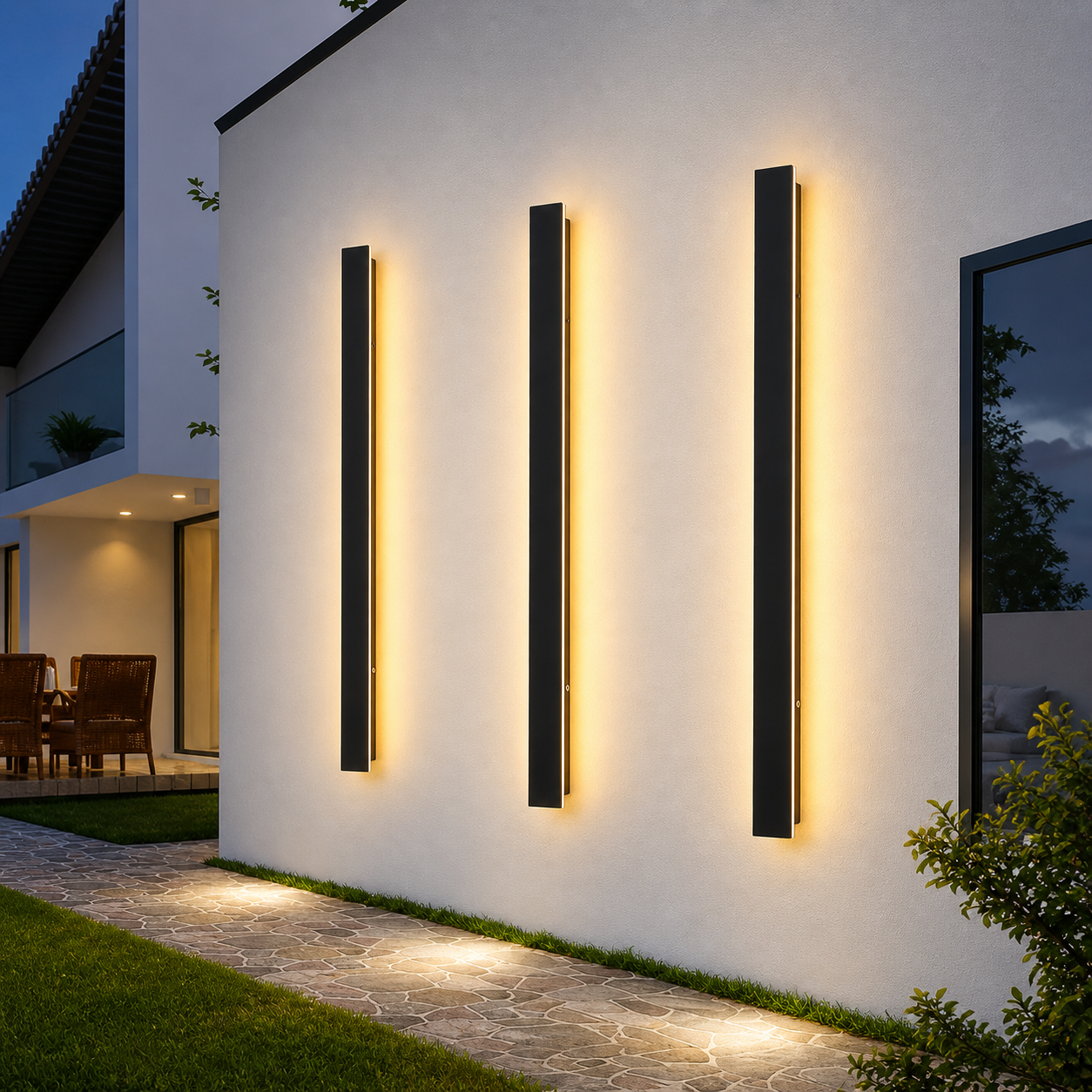 Nova Linear Outdoor Wall Light – Waterproof LED Architectural Wall Sconce