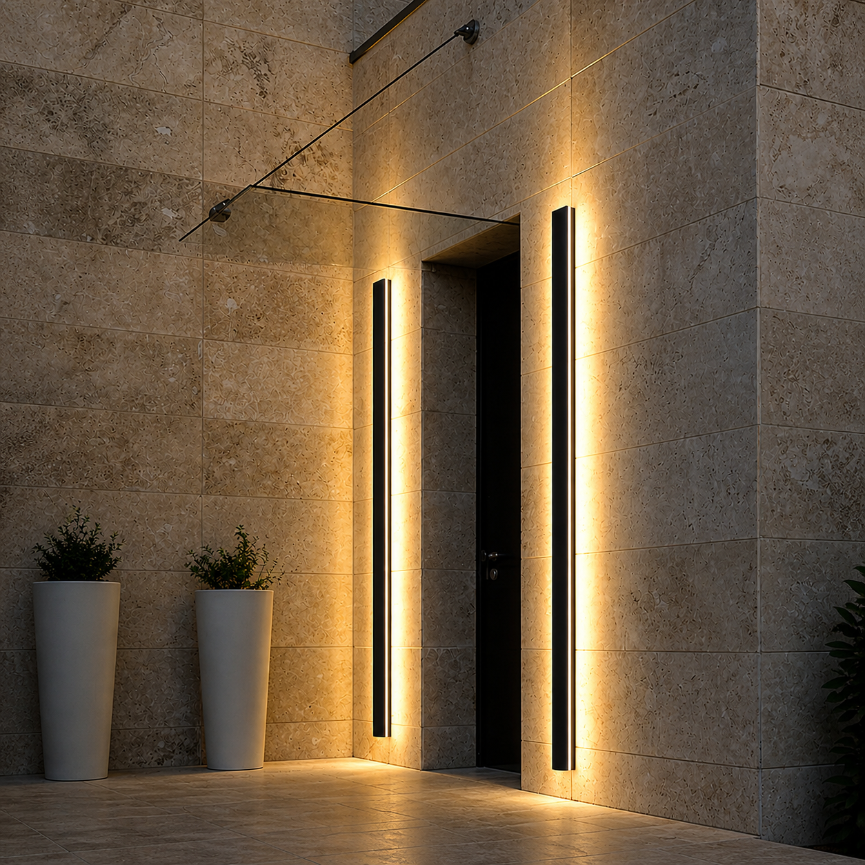 Nova Linear Outdoor Wall Light – Waterproof LED Architectural Wall Sconce