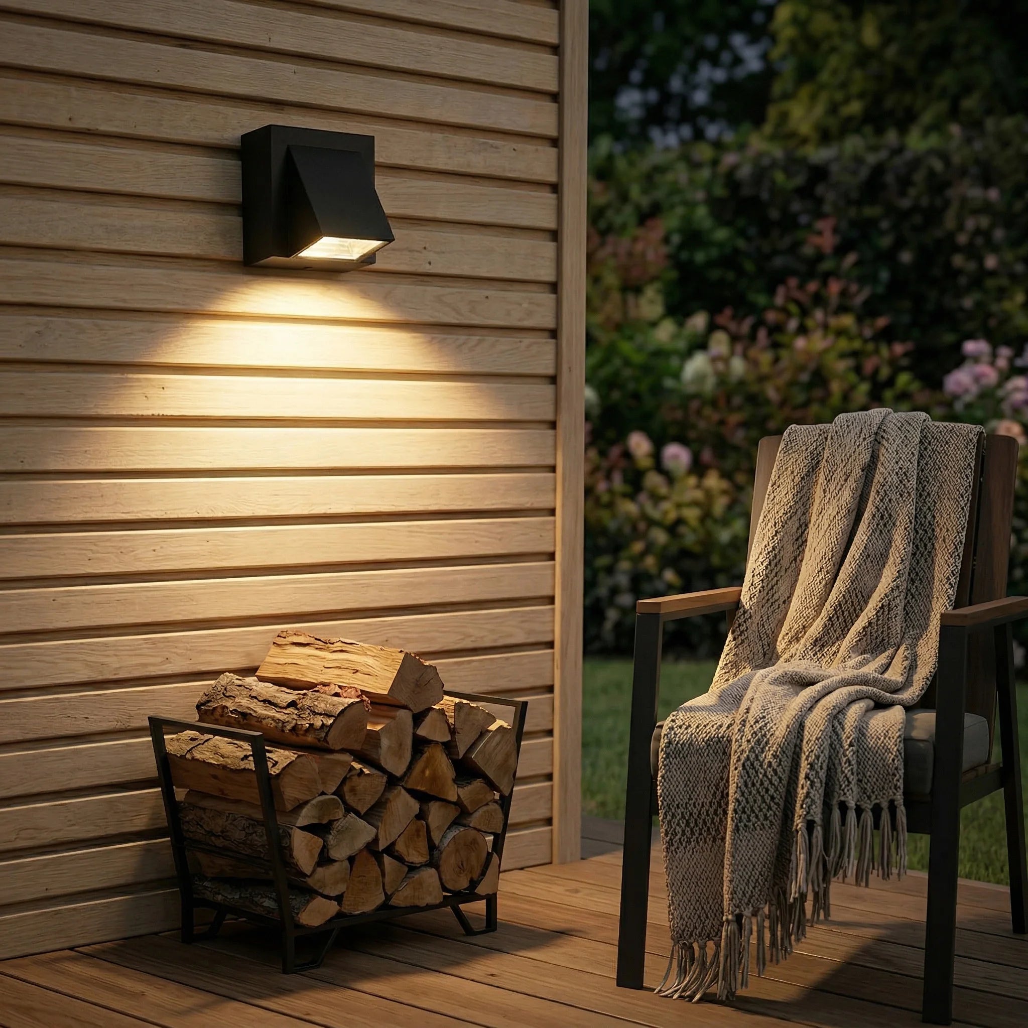 Modern Outdoor Wall Light – Waterproof LED Downlight Accent Light