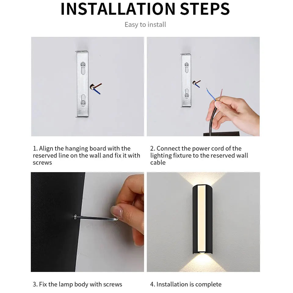 Valine Up and Down Outdoor Wall Light