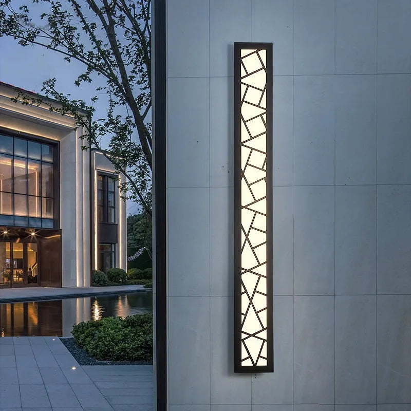 StrataLine Long Linear Outdoor Wall Light – Vertical Exterior Sconce