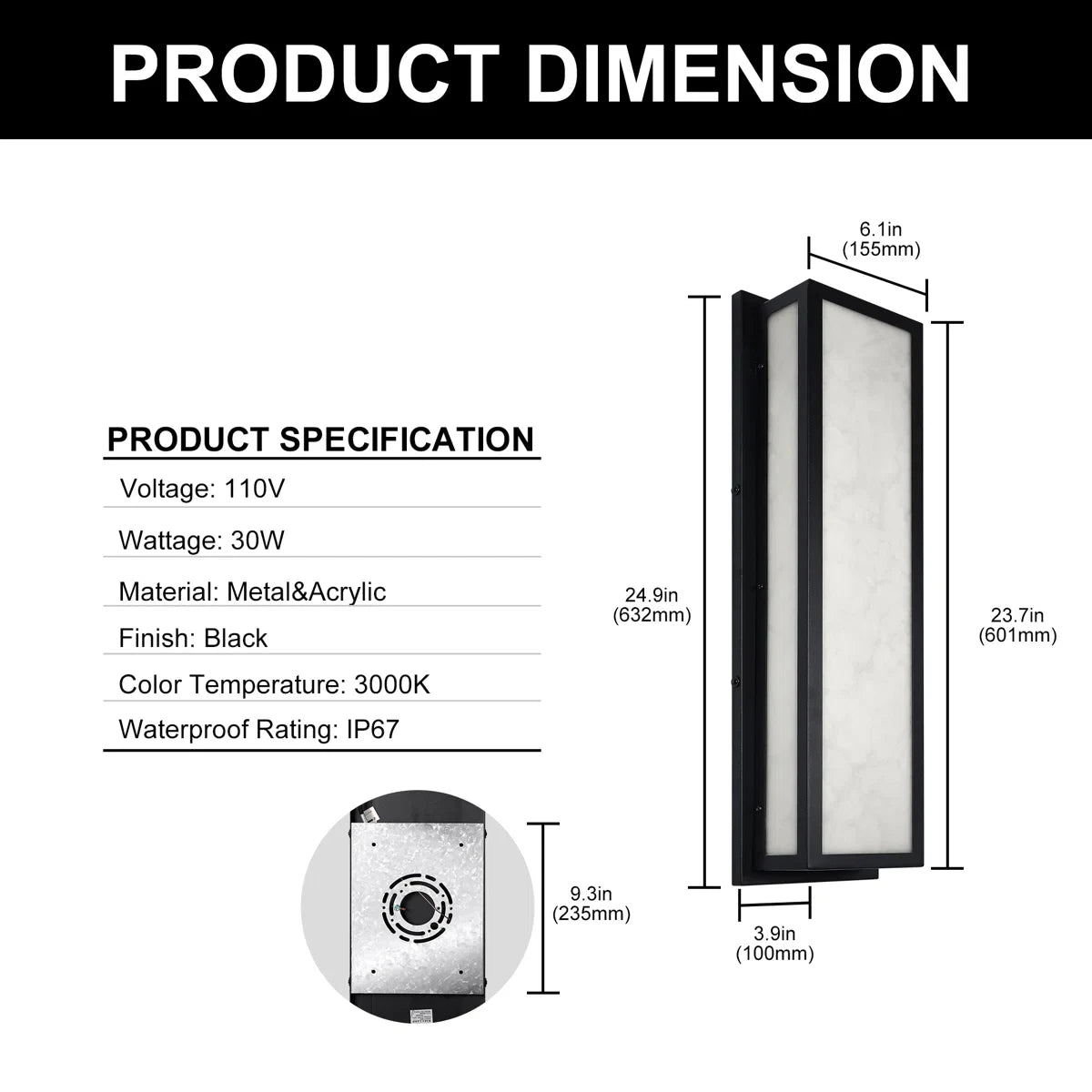 ApexLine Architectural Outdoor Wall Light – Modern Waterproof LED Sconce