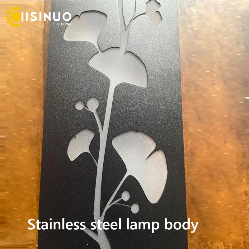FloraLux Long Linear Outdoor Wall Light – Decorative Stainless Steel LED Garden Sconce