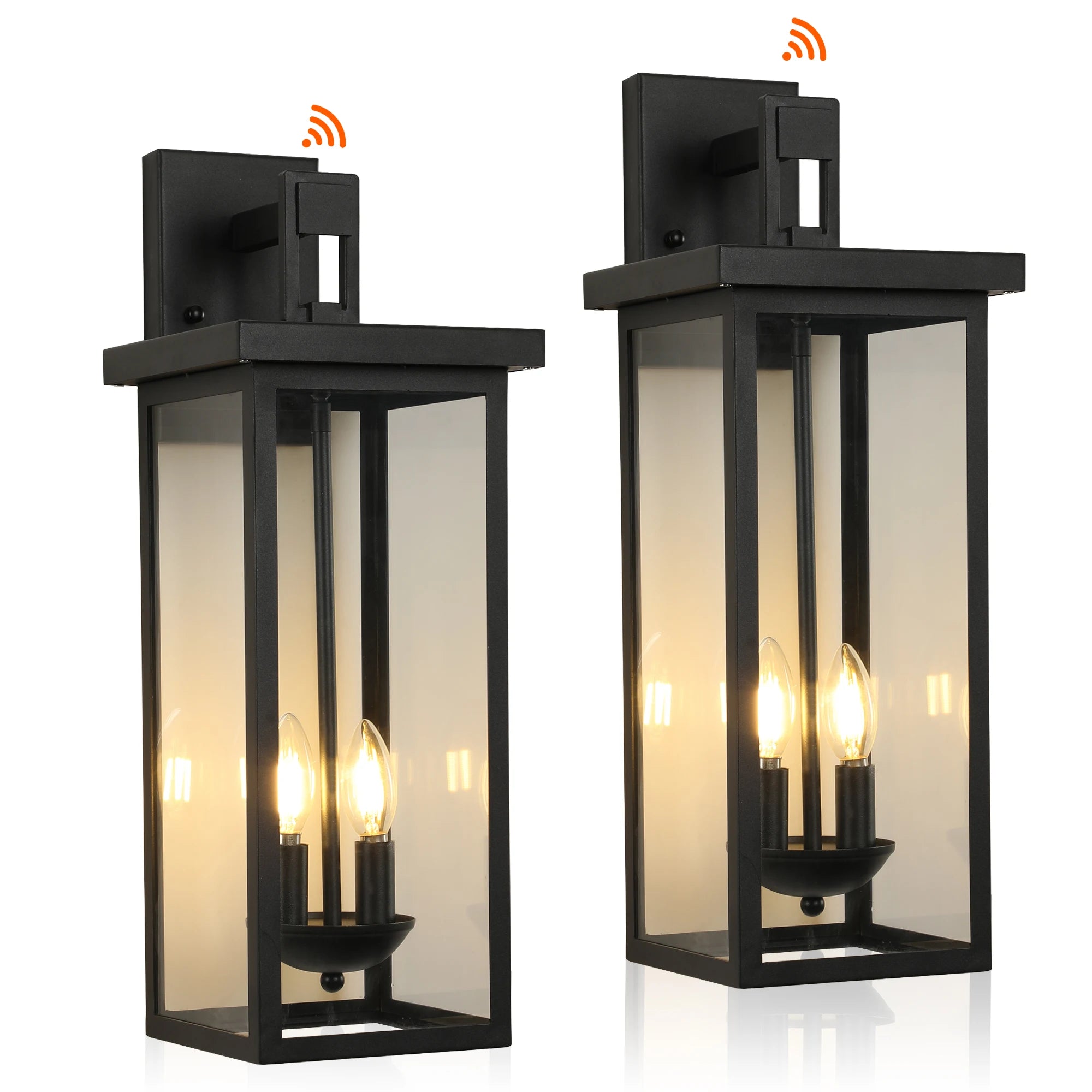 Dusk to Dawn Outdoor Wall Light – Modern Exterior Lantern with Sensor