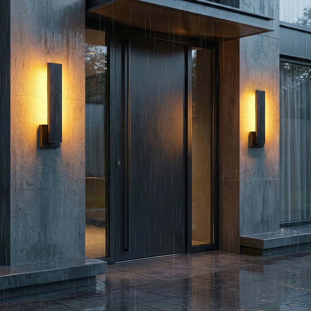 AetherLine Modern LED Outdoor Wall Light – Waterproof Architectural Sconce