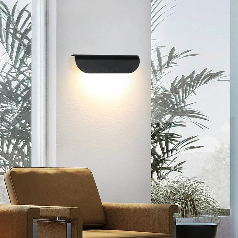 Waterproof Outdoor Led Wall Lamp Exterior Porch Gardern Living Room Home Decoration Sconce Nodic Indoor Aluminum Lights