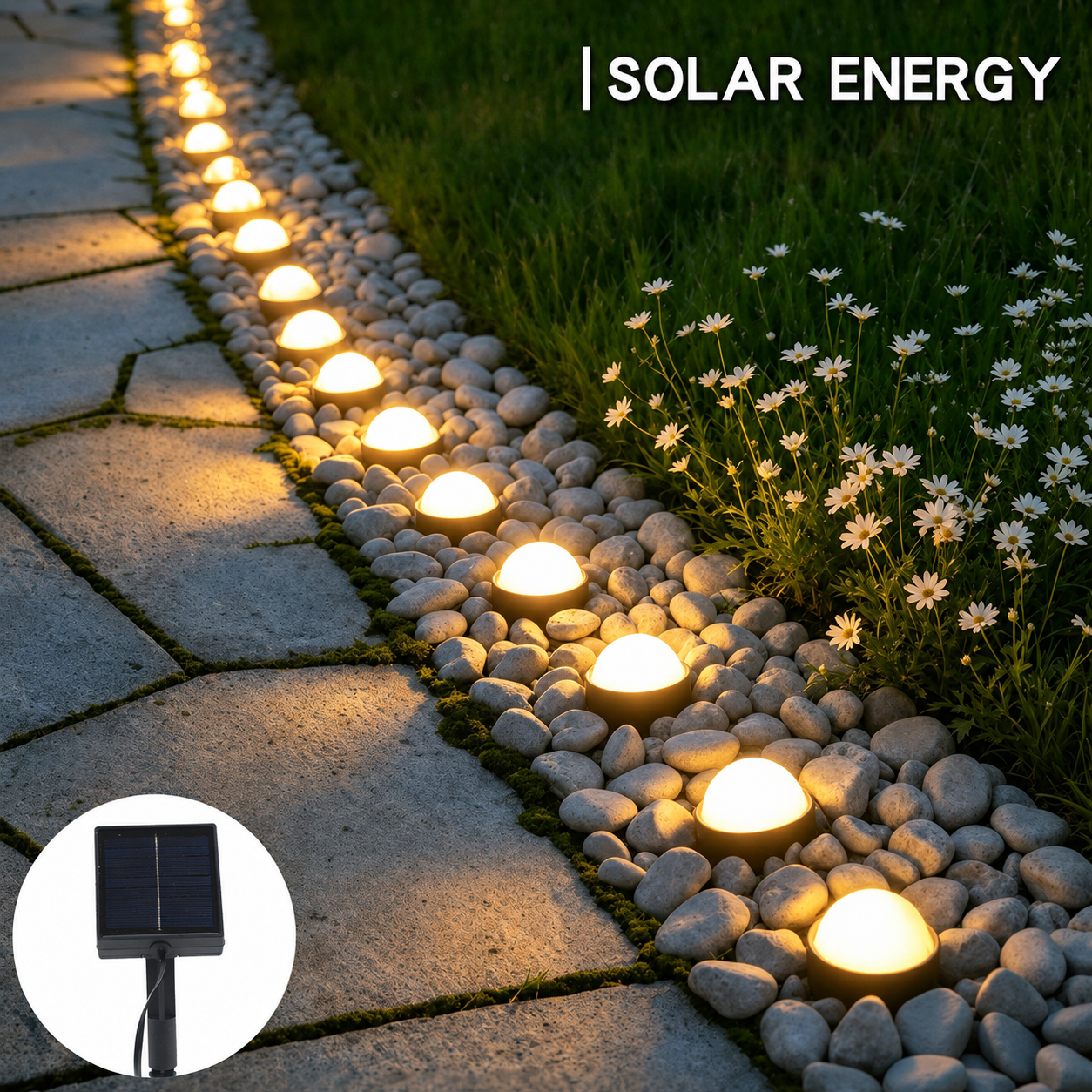Solar GlowCap LED Mushroom Garden Pathway Lights