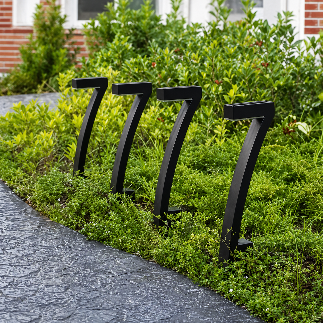 Solar Glowbend Outdoor LED Garden Pathway Lights