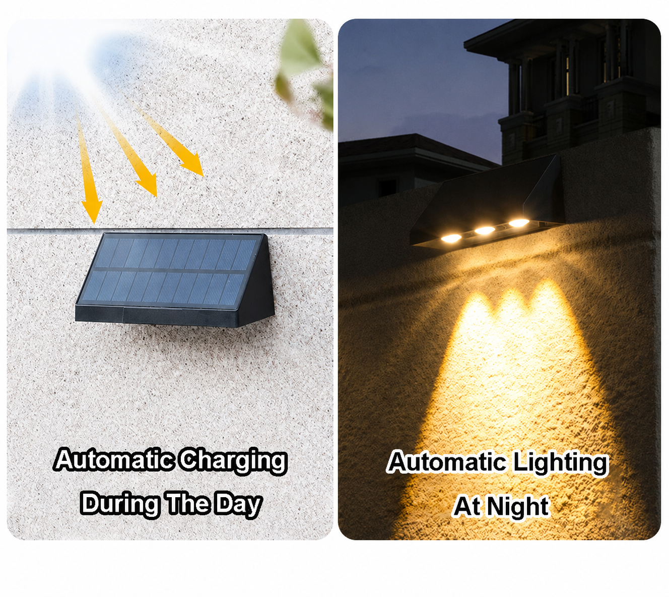SolisBeam Solar Outdoor Down Wall Light