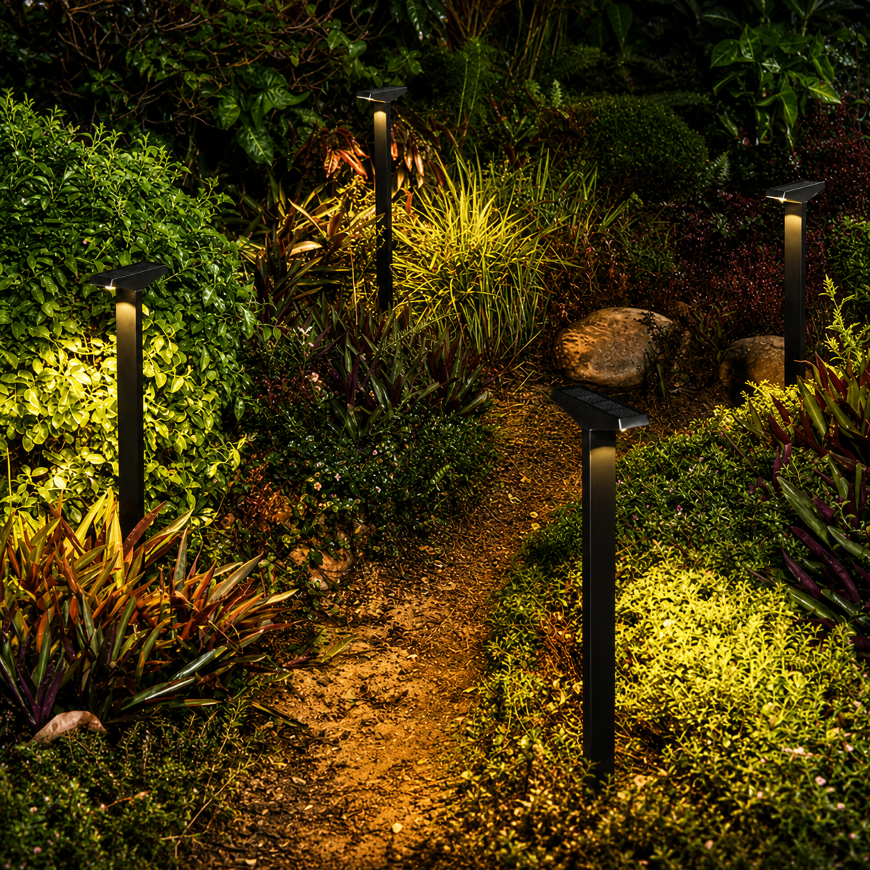 Solar Sunora Modern Outdoor Pathway Lights