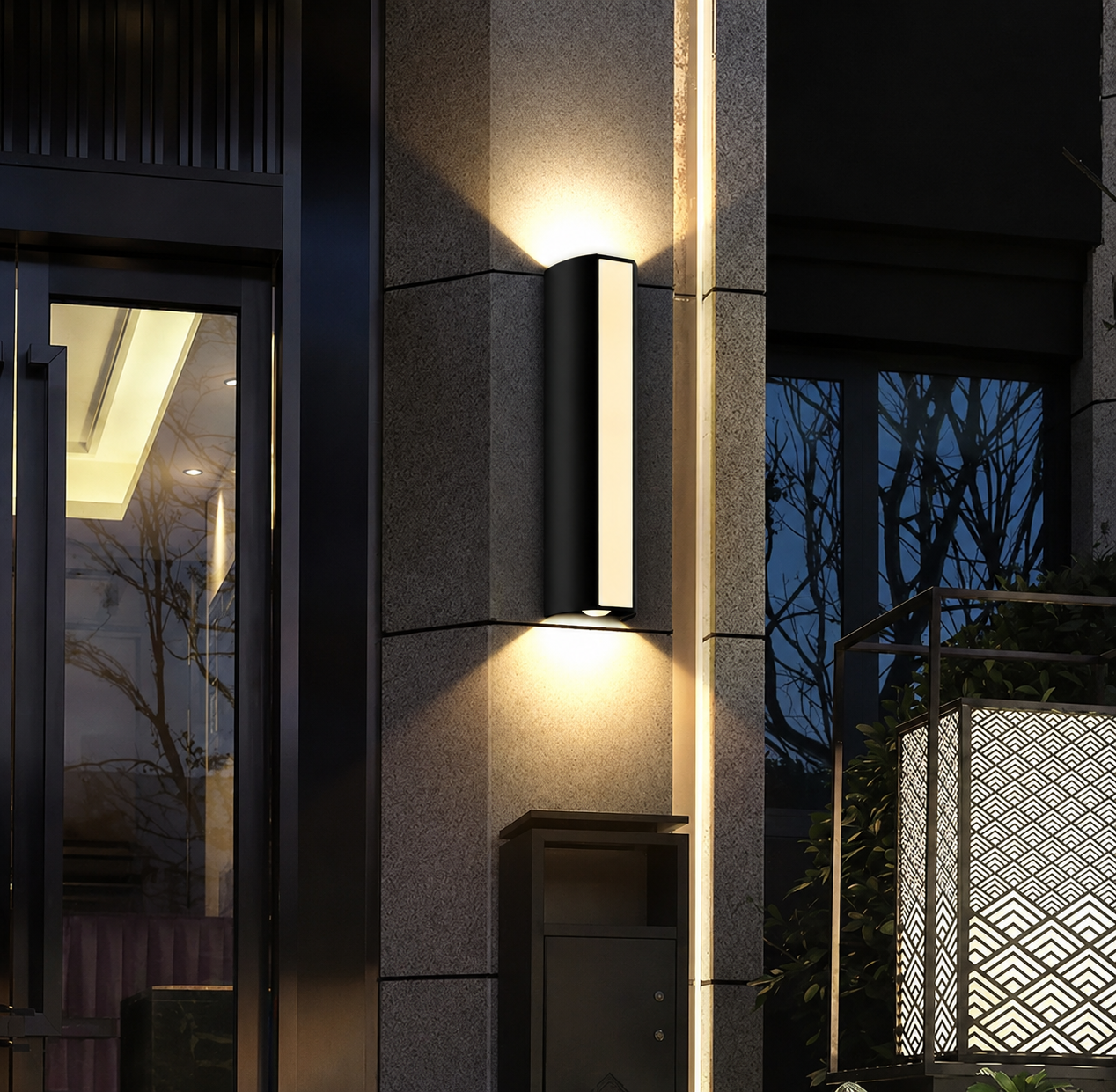 Valine Up and Down Outdoor Wall Light