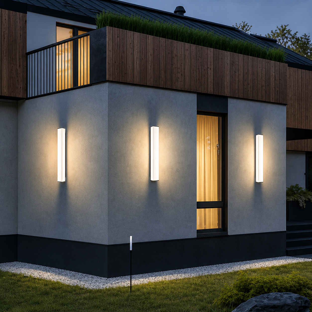 Velaris Long Linear Outdoor Wall Light