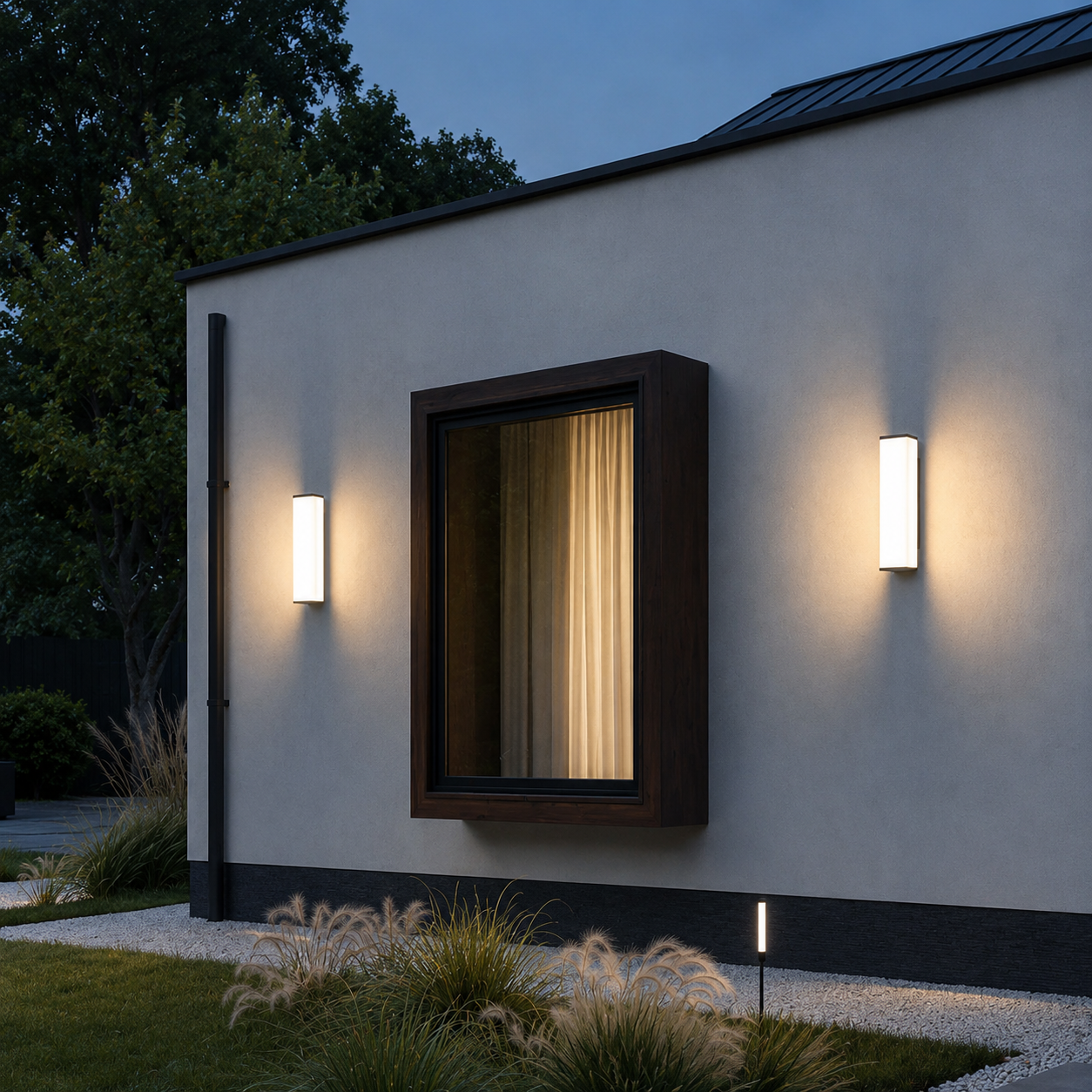 Velaris Long Linear Outdoor Wall Light