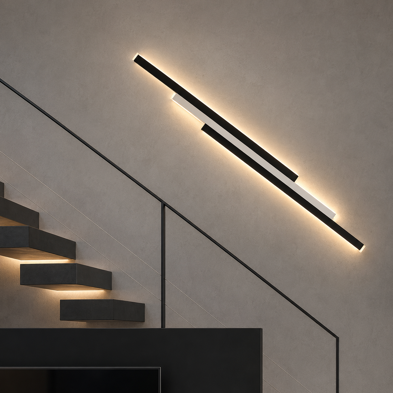 VillaLux Modern Long Linear Wall Light – Outdoor LED Architectural Sconce
