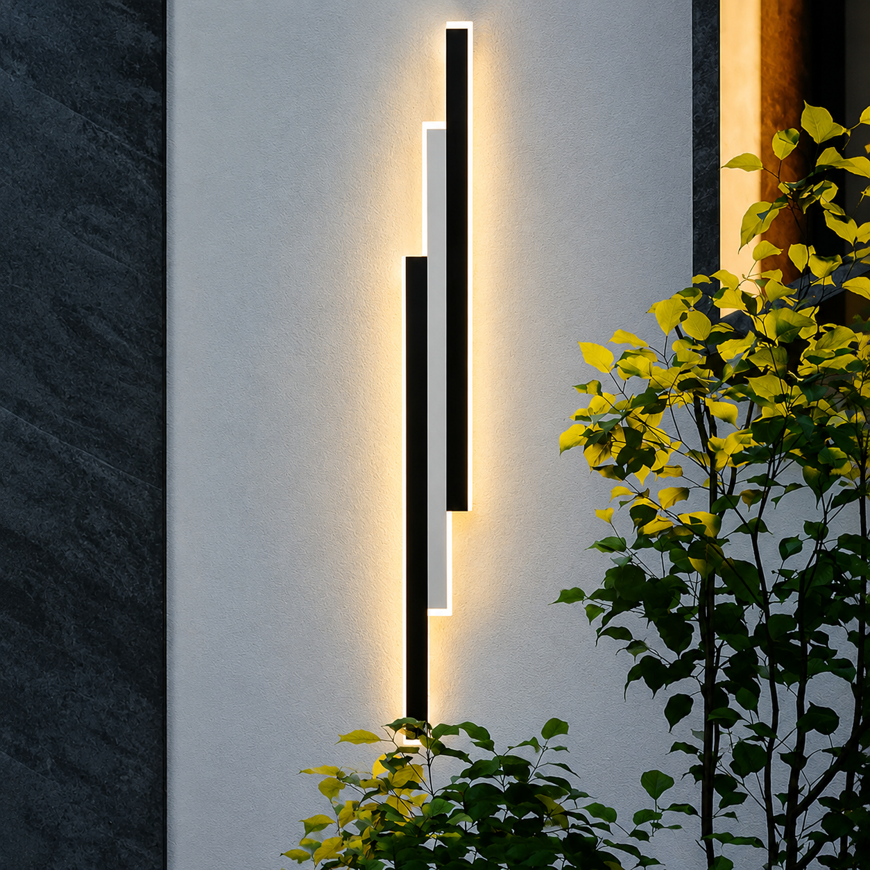 VillaLux Modern Long Linear Wall Light – Outdoor LED Architectural Sconce