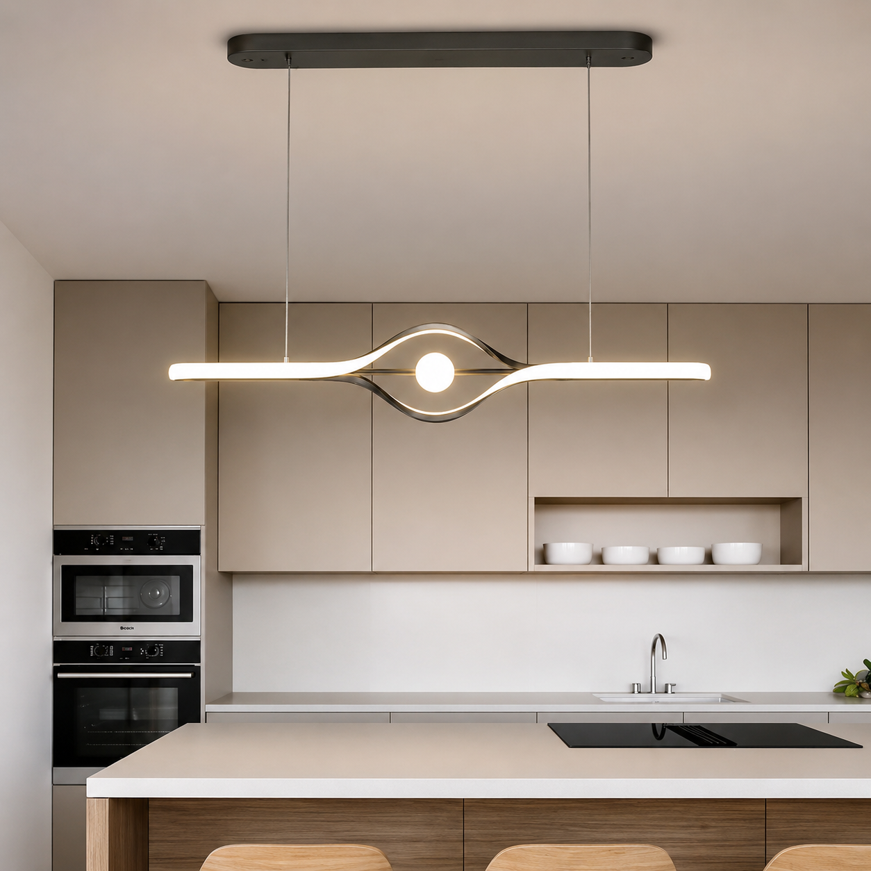 Virello Modern Eye Linear LED Pendant Light Dimmable