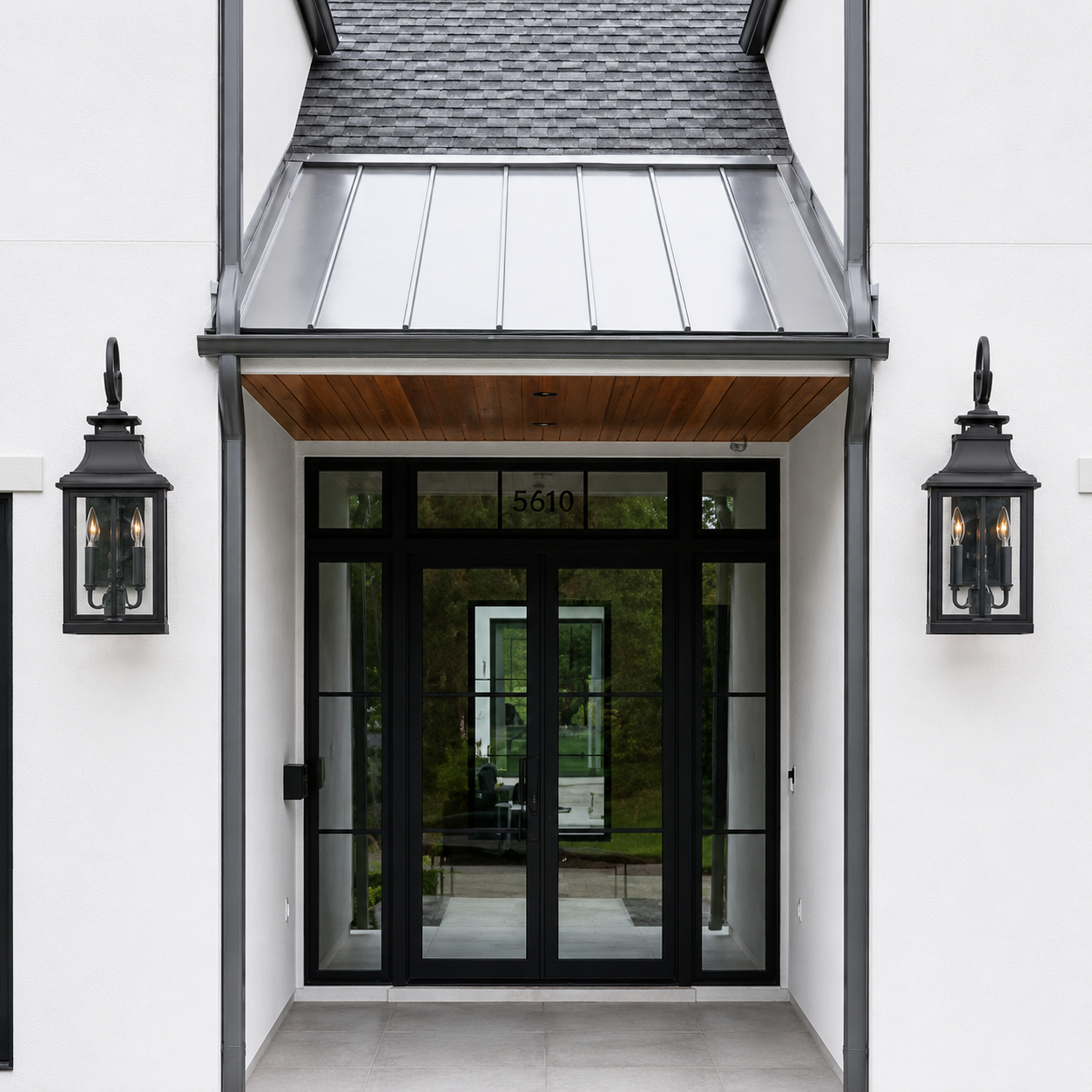 Glass Outdoor Wall Lights