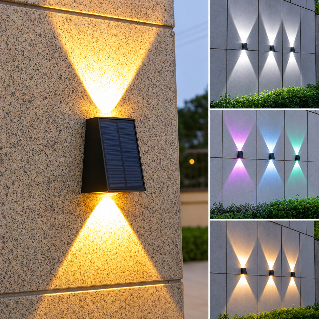 AiroBeam Solar Up & Down Outdoor Wall Light