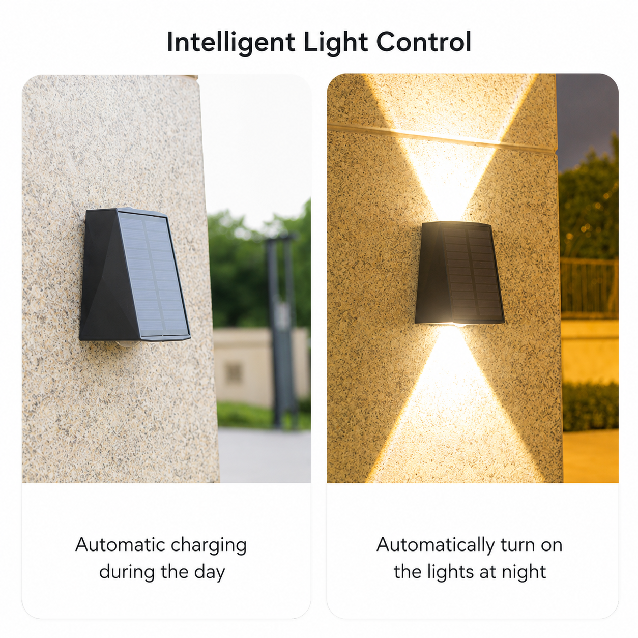 AiroBeam Solar Up & Down Outdoor Wall Light