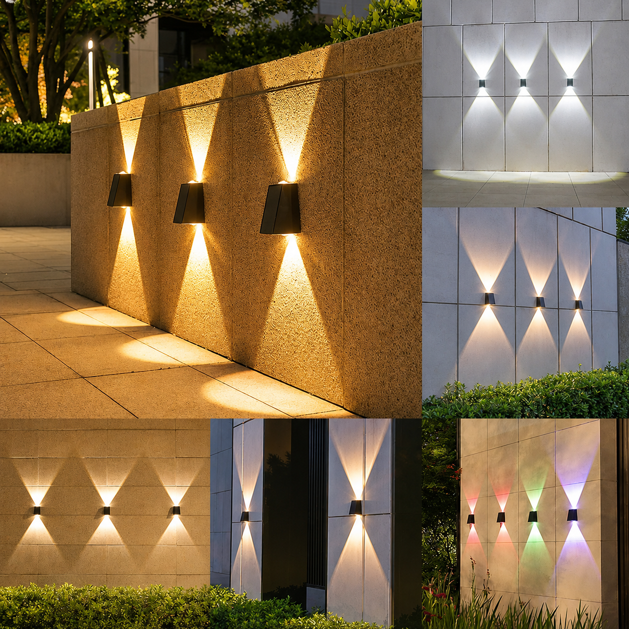 AiroBeam Solar Up & Down Outdoor Wall Light