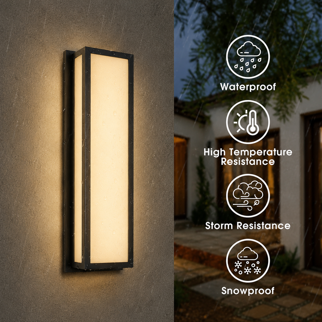 ApexLine Architectural Outdoor Wall Light – Modern Waterproof LED Sconce