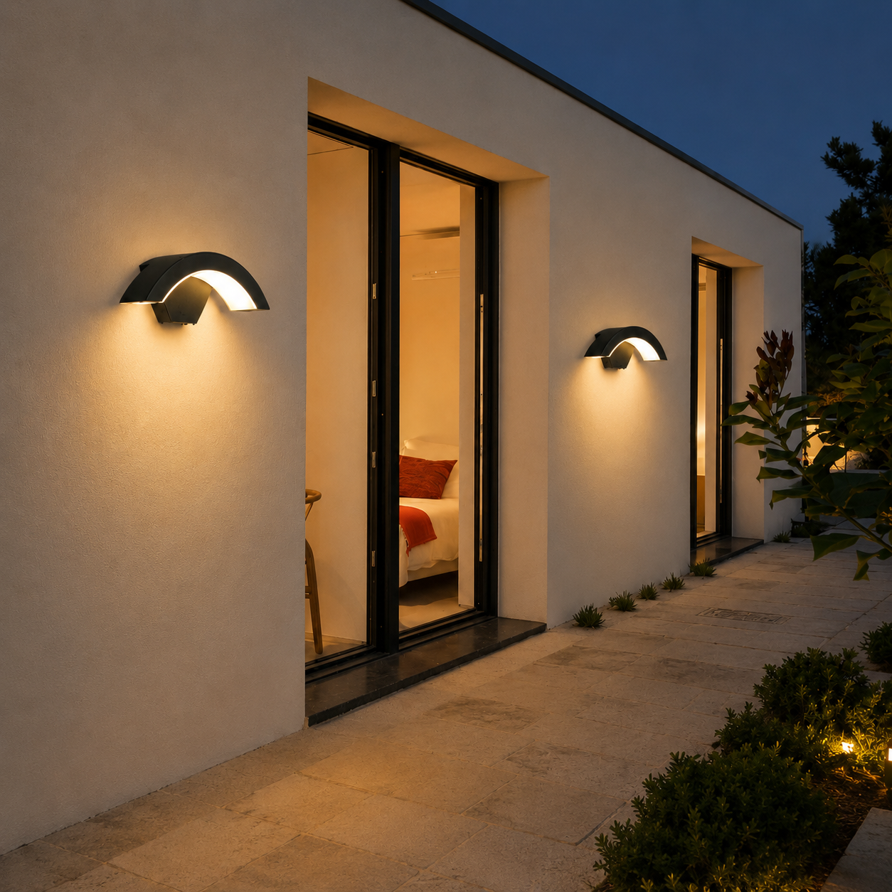 ArcBeam Modern Outdoor Wall Light – Waterproof Architectural LED Wall Sconce