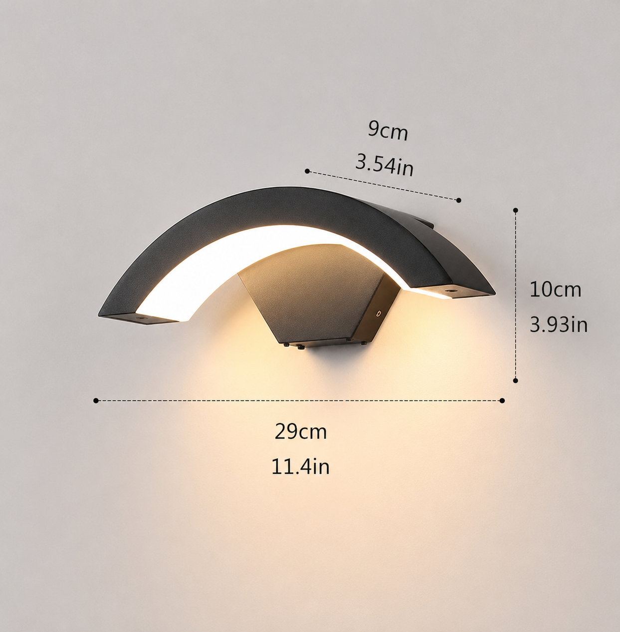 ArcBeam Modern Outdoor Wall Light – Waterproof Architectural LED Wall Sconce