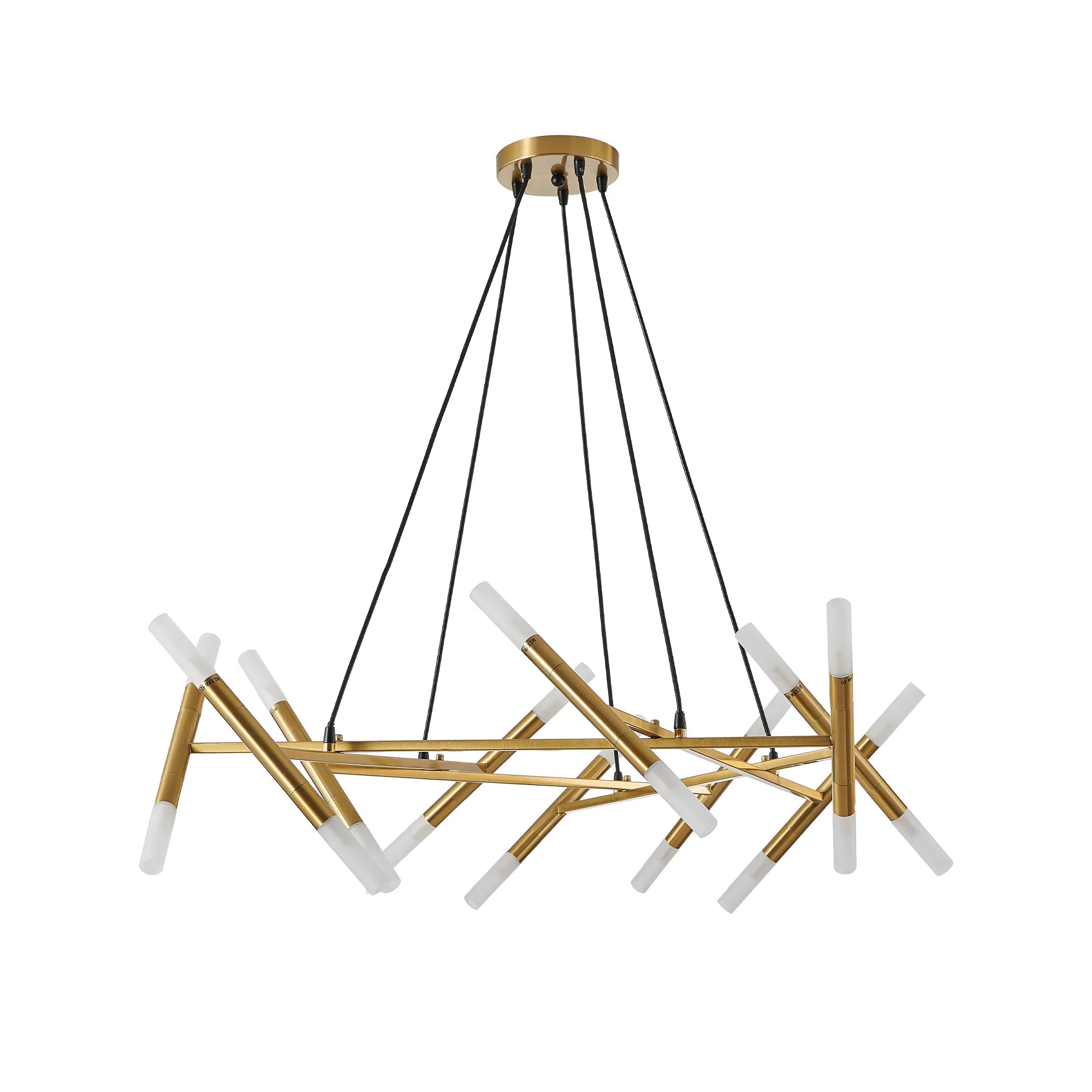Aurevia Modern Branch Gold Chandelier
