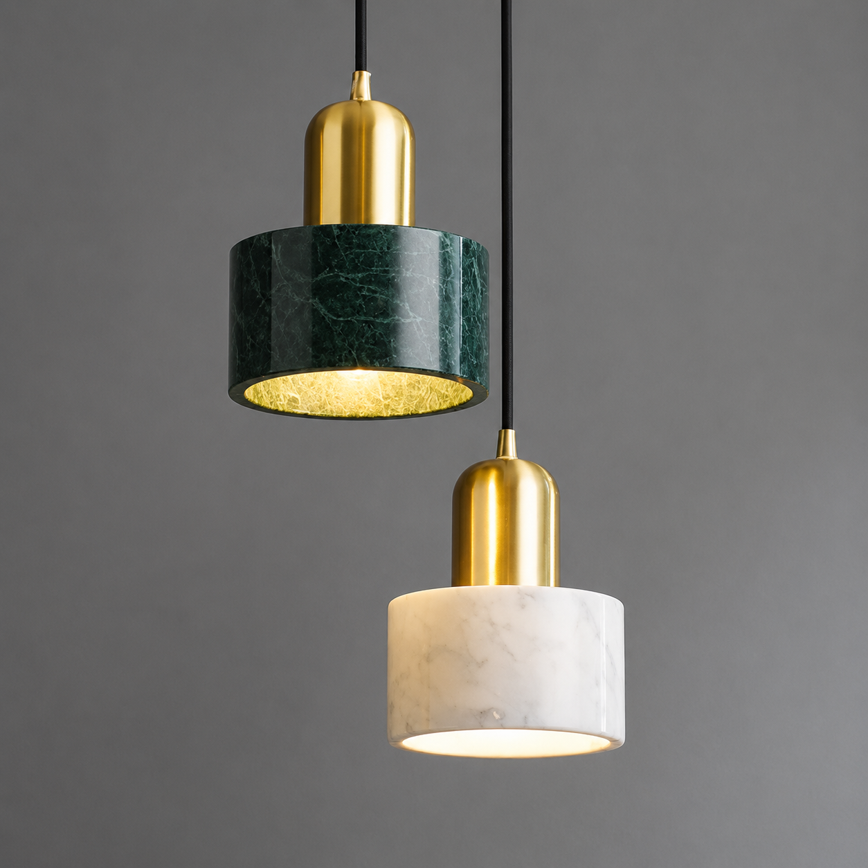 Calista Modern Marble Pendant Light – Minimalist Ceiling Fixture