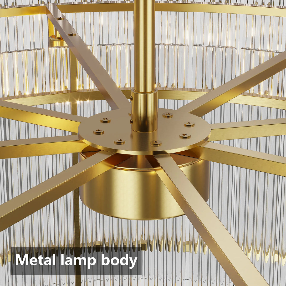 Cascadia Modern Water Ripple Glass Chandelier – Luxury Dining Room & Living Room Ceiling Light