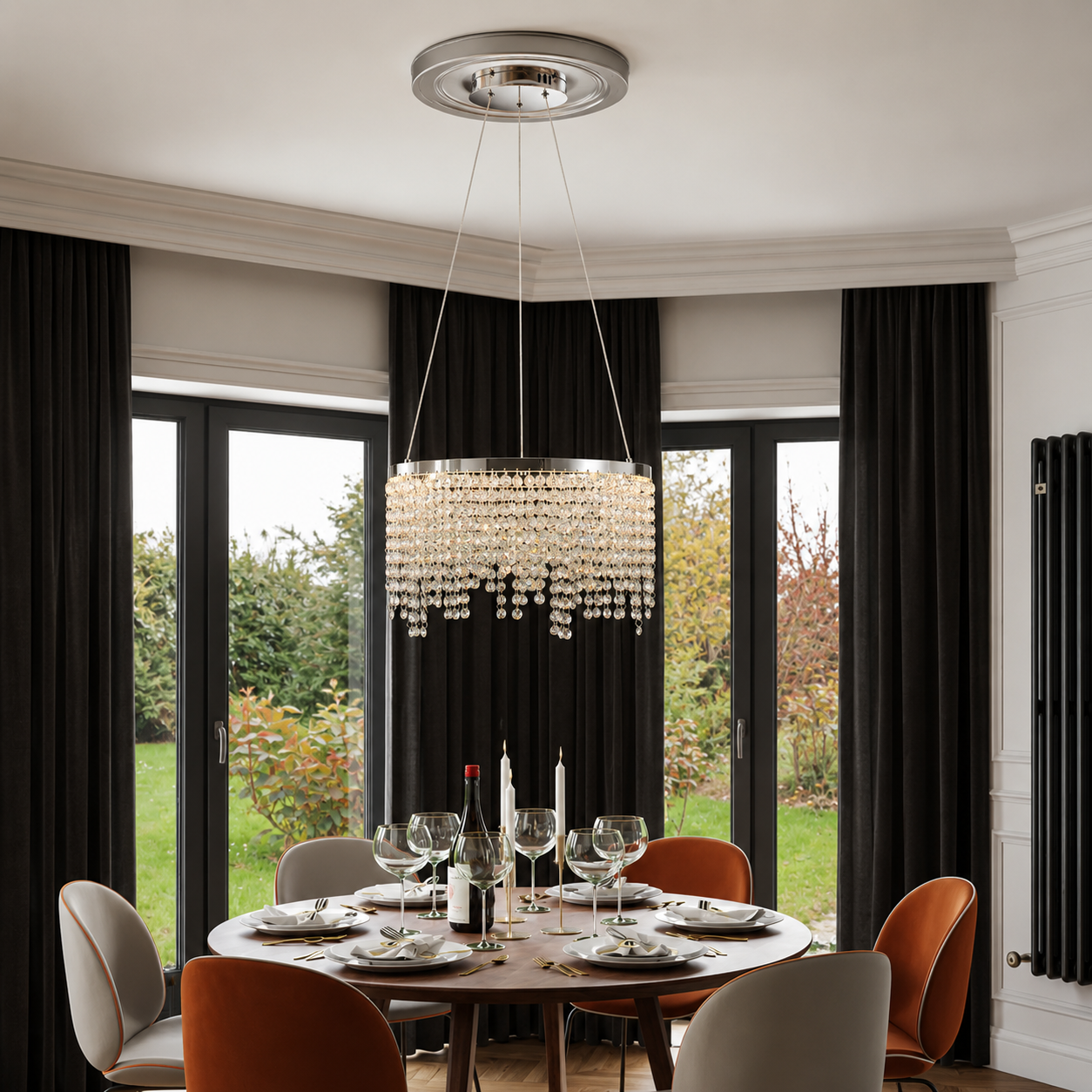 Celestique Crystal Chandelier Modern LED Crystal Pendant Light