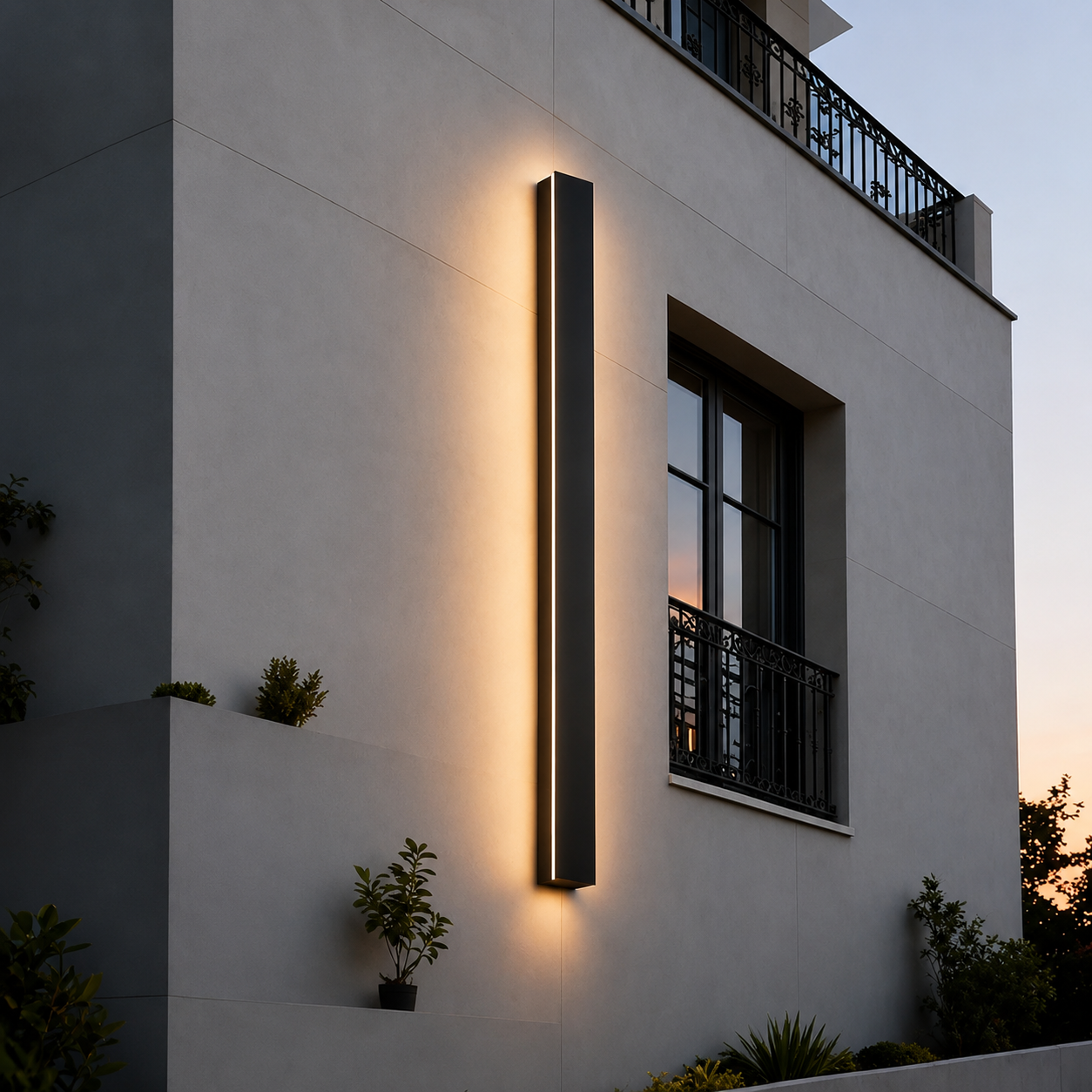 Echelon Long Linear Architectural Outdoor Wall Light