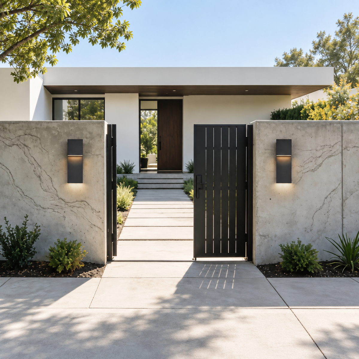 Eclipse Modern Outdoor LED Wall Light