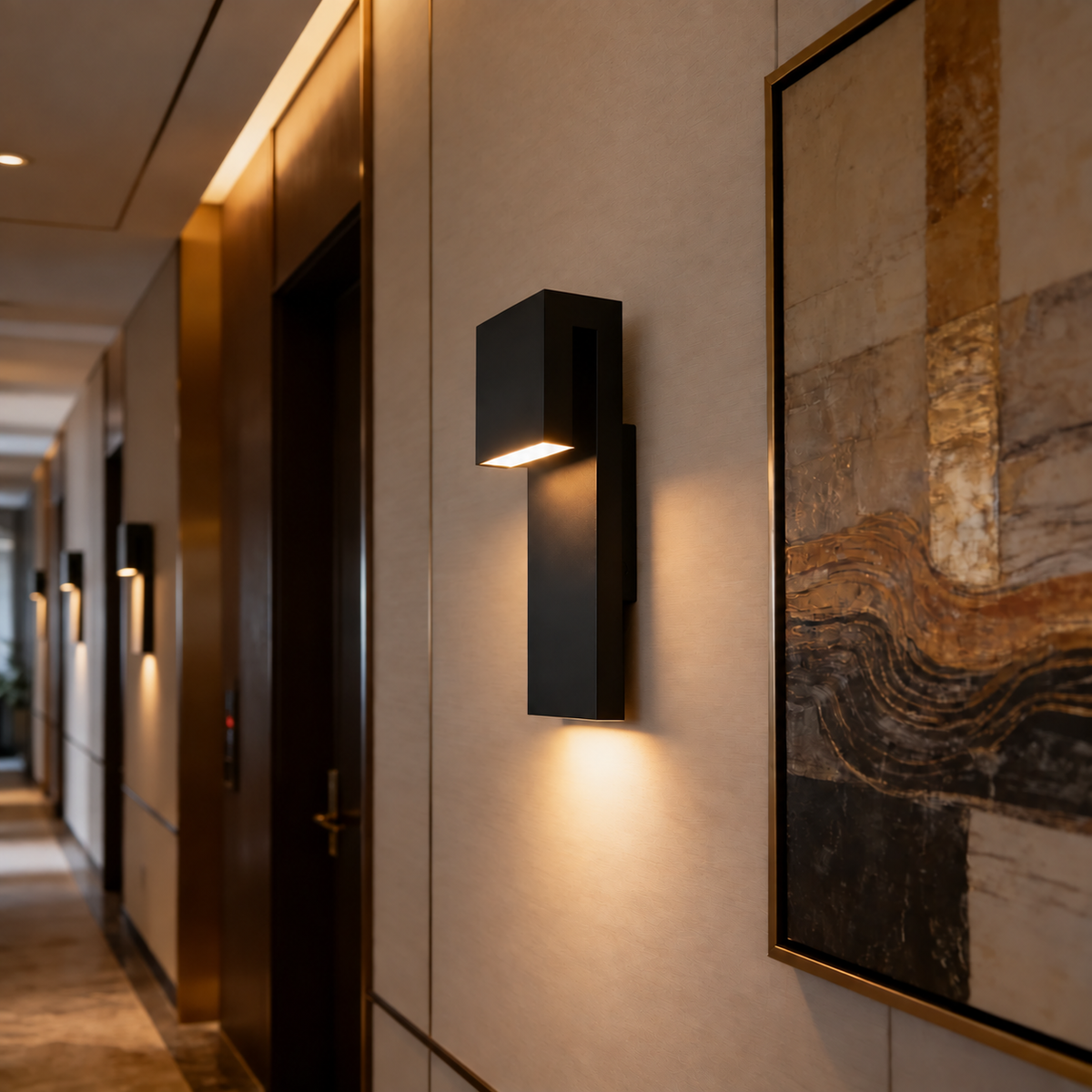 Eclipse Modern Outdoor LED Wall Light