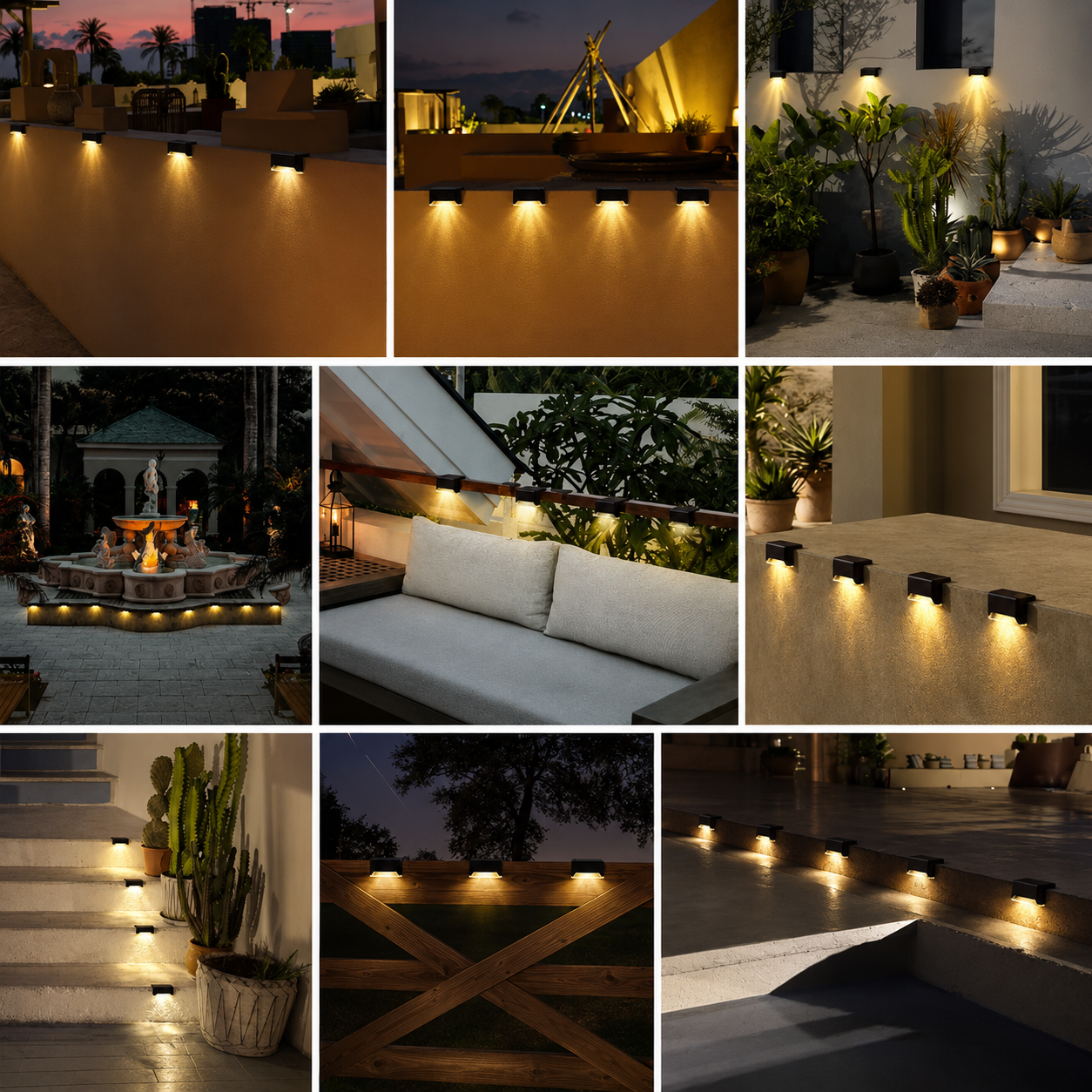 GlowStep Solar Step Lights – Waterproof LED Deck & Stair Lighting