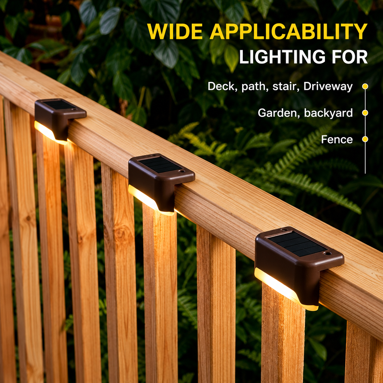 GlowStep Solar Step Lights – Waterproof LED Deck & Stair Lighting