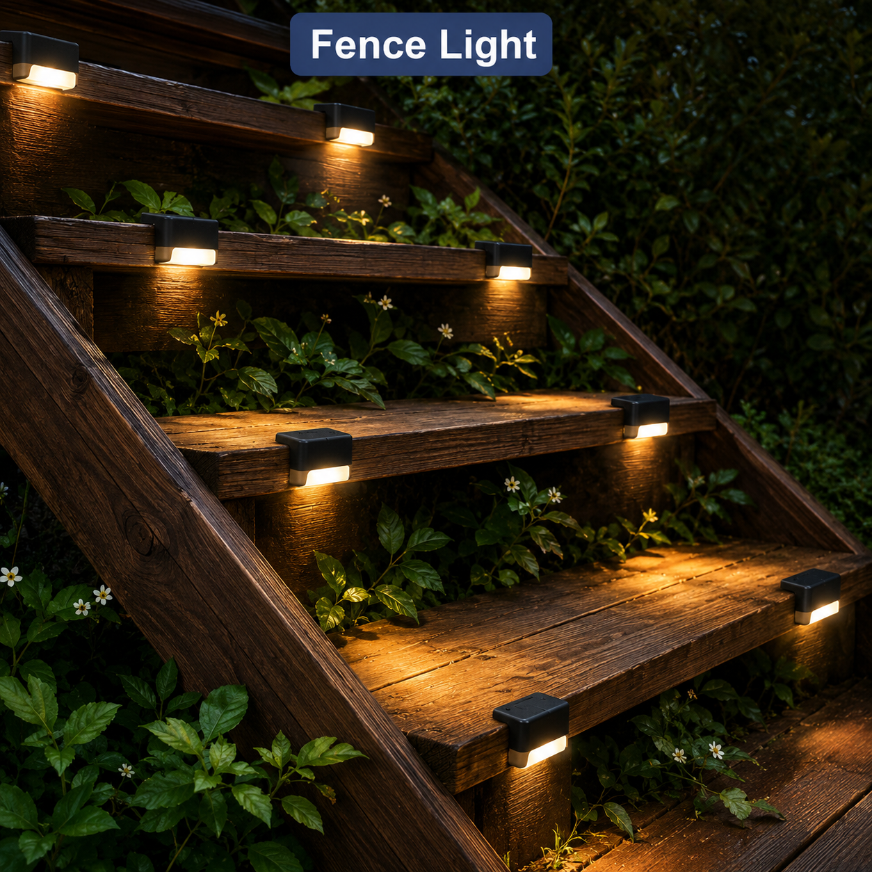 GlowStep Solar Step Lights – Waterproof LED Deck & Stair Lighting